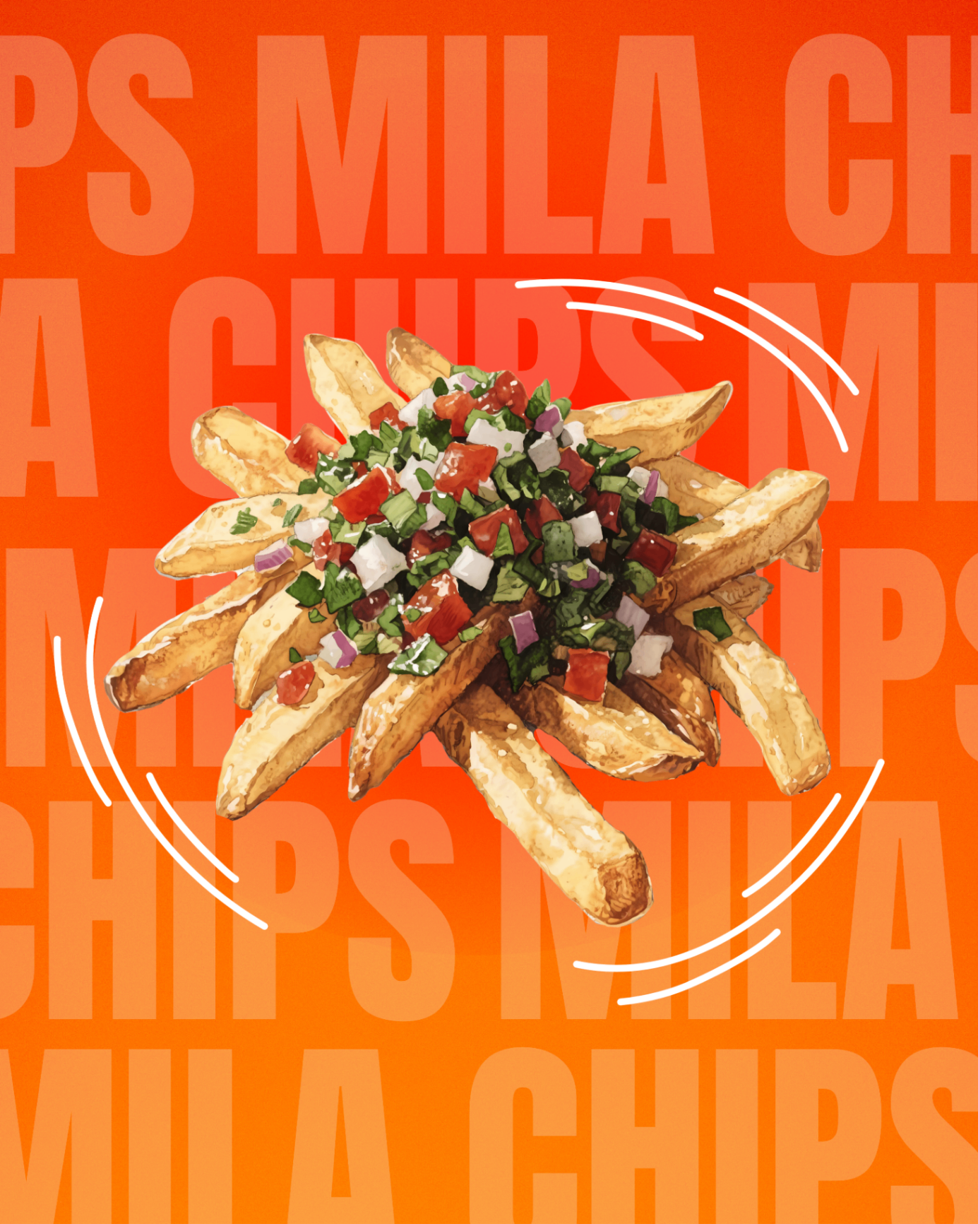MILA CHIPS — LOADED FRIES WITH FRESH MILA SAUCE