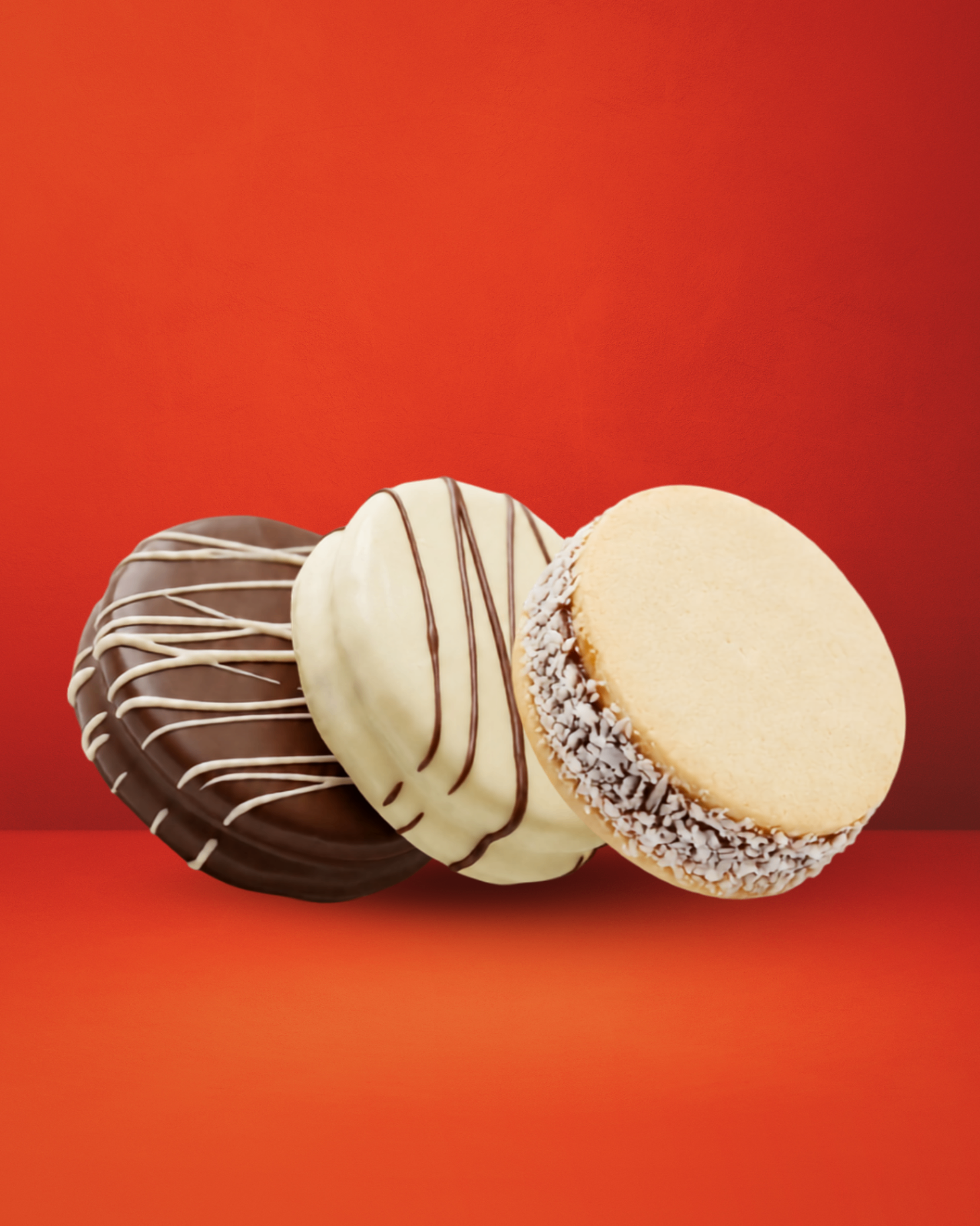 Alfajor Negro, Blanco, and Maicena