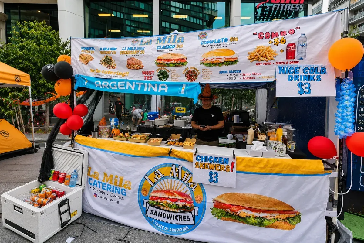La Mila stall serving guests at a Sydney event